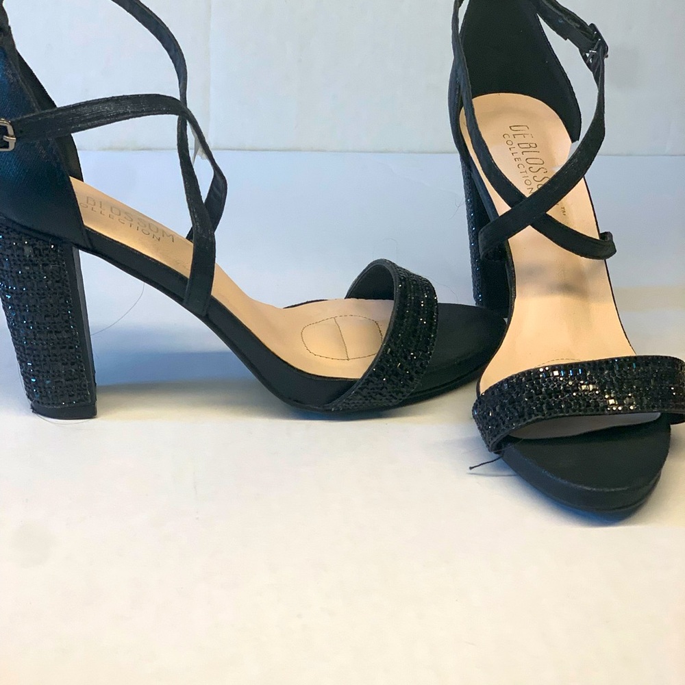 Open Toe Shimmery Evening Sandal
